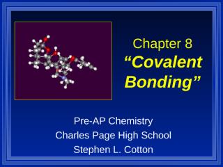 Chapter 8 Covalent Bonding.ppt